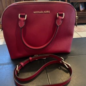 Authentic red leather  MK